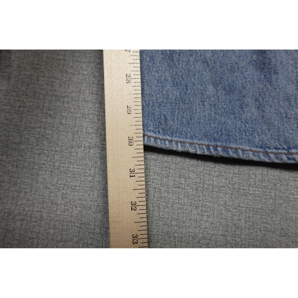 Levi's 514 Regular Fit Jeans Mens 36x30 Blue Medium Wash Straight Big E Premium - Picture 5 of 12